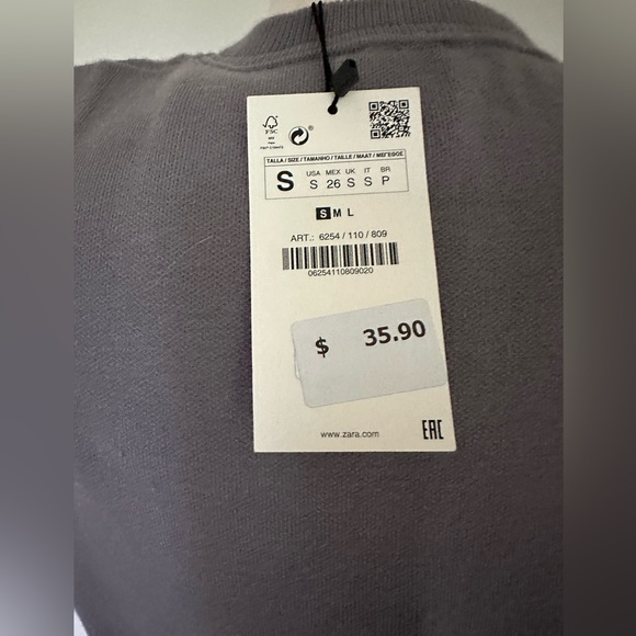 Zara Knit Muscle Knit Top With Padded Shoulder - Picture 3 of 7